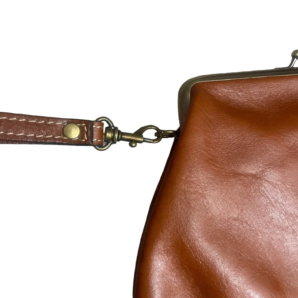 Patricia‎ Nash NEW Leather Brown Purrse Removable Strap 8 x 6 x 1